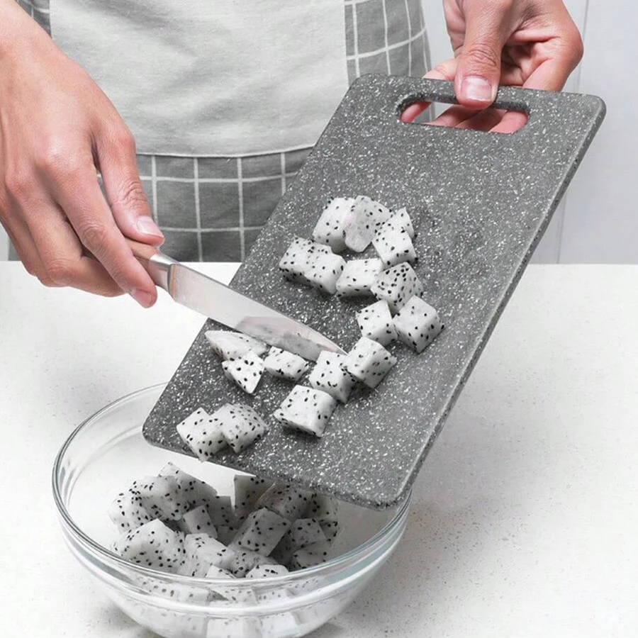 Gambar produk SDEEP Talenan Dua Sisi Imitation Marble Texture PP Cutting Board L - SPLM