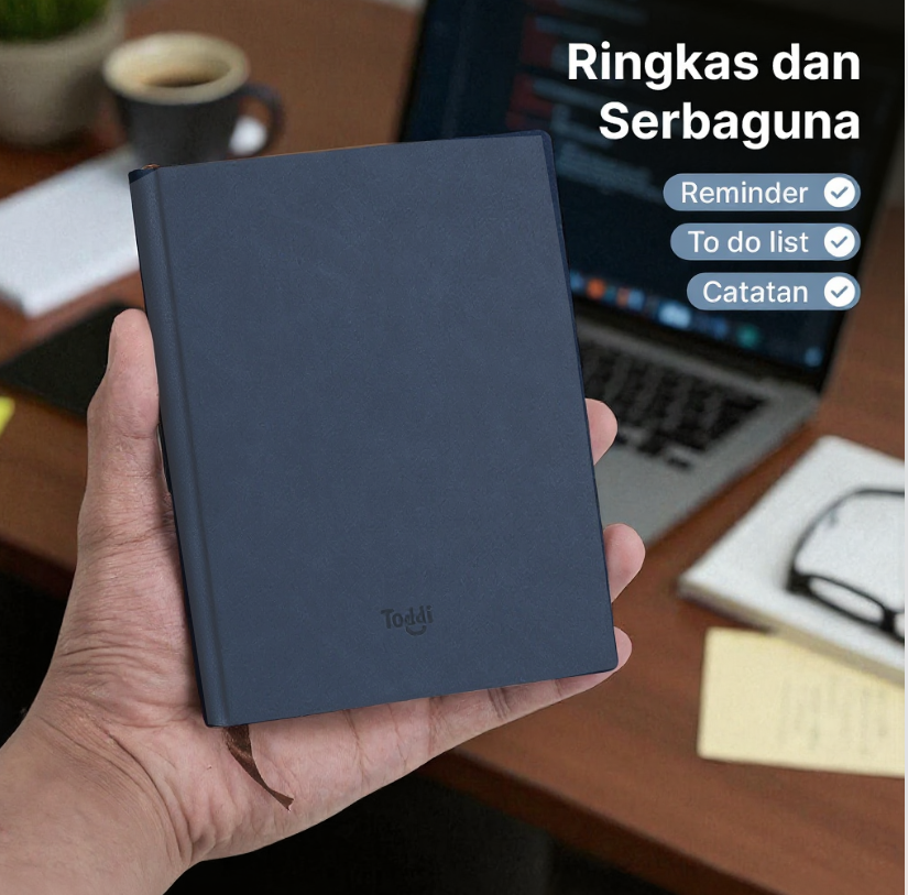 Gambar produk Toddi Buku Catatan Jurnal Notebook Cover PU Leather - DJ64-31