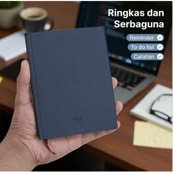 Toddi Buku Catatan Jurnal Notebook Cover PU Leather - DJ64-31