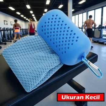 ASOLID Handuk Microfiber Quick Dry Cooling Ice Towel Silicon Case - AS13