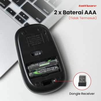 Gambar produk Taffware Mouse Wireless Optical 2.4GHz Slim Ergonomic 1600DPI - Y810