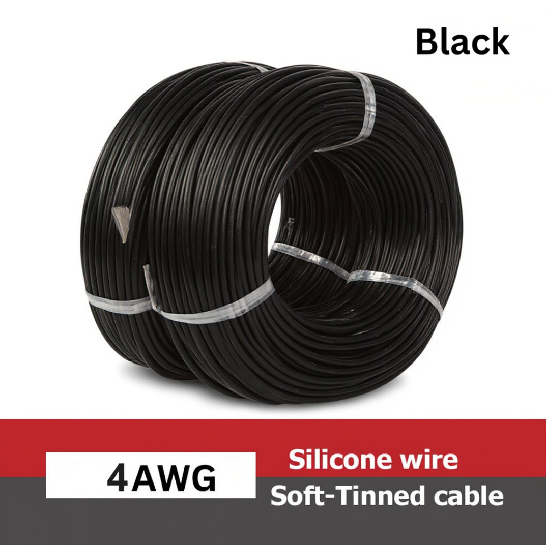 Gambar produk ALLWELL Kabel AWG Silicone Extra Soft Temperature Resistant Wire 1M 4 AWG - MU-5