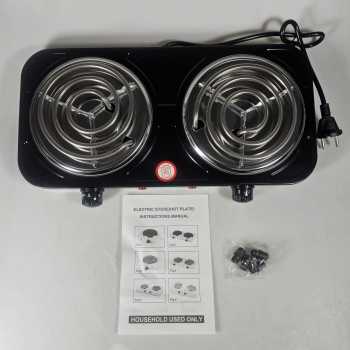 Gambar produk IPAN Kompor Listrik 2 Tungku Adjustable 5 Gear Coil Hot Plate 2000W - JX-2020B
