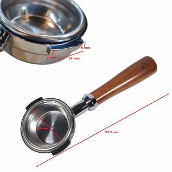 Gambar produk One Two Cups Bottomless Naked Portafilter Stainless Steel 58mm - E61