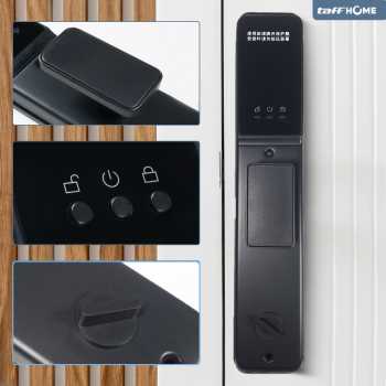 TaffHOME Smart Door Lock Fingerprint Password Card Cryptography Alarm - B35 Gambar produk TaffHOME Smart Door Lock Fingerprint Password Card Cryptography Alarm - B35