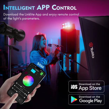 Gambar produk Tolifo Lampu Video LED RGB COB Video Light 180W 6500K - X-180RGB