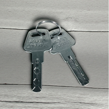 Gambar produk KS Gembok Isolasi Plastik Baja Solid Electricity Safety Padlock 38mm - KS013