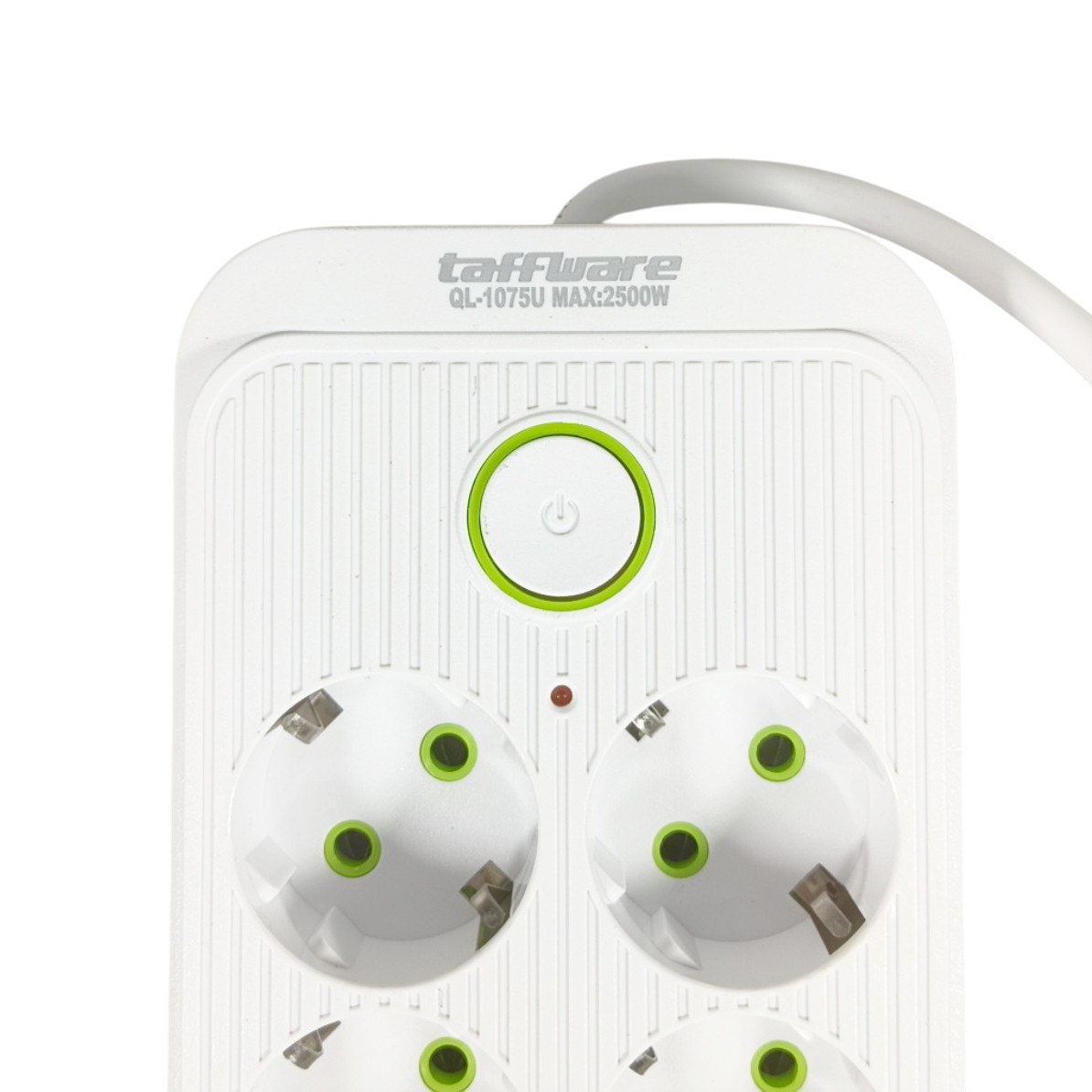 Gambar produk Taffware Stop Kontak USB Type C EU Plug Flame Retardant 10A 220V 2500W - F06U/QL-1075U