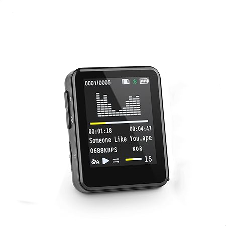 Gambar produk LOSHITOO MP3 Digital Audio Player Walkman MP4 Bluetooth 5.0 1.77 Inch - MP3-A7