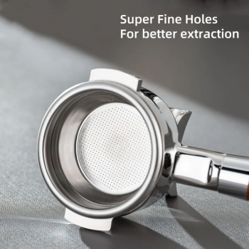 Gambar produk Andralyn Portafilter Double Spout Stainless Steel 58mm Kayu Rosewood - AL304