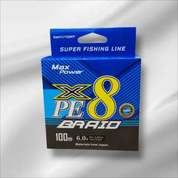Gambar produk TaffSPORT Senar Pancing PE 8 Braided Strand Fishing Line 100M 6.0 - X8