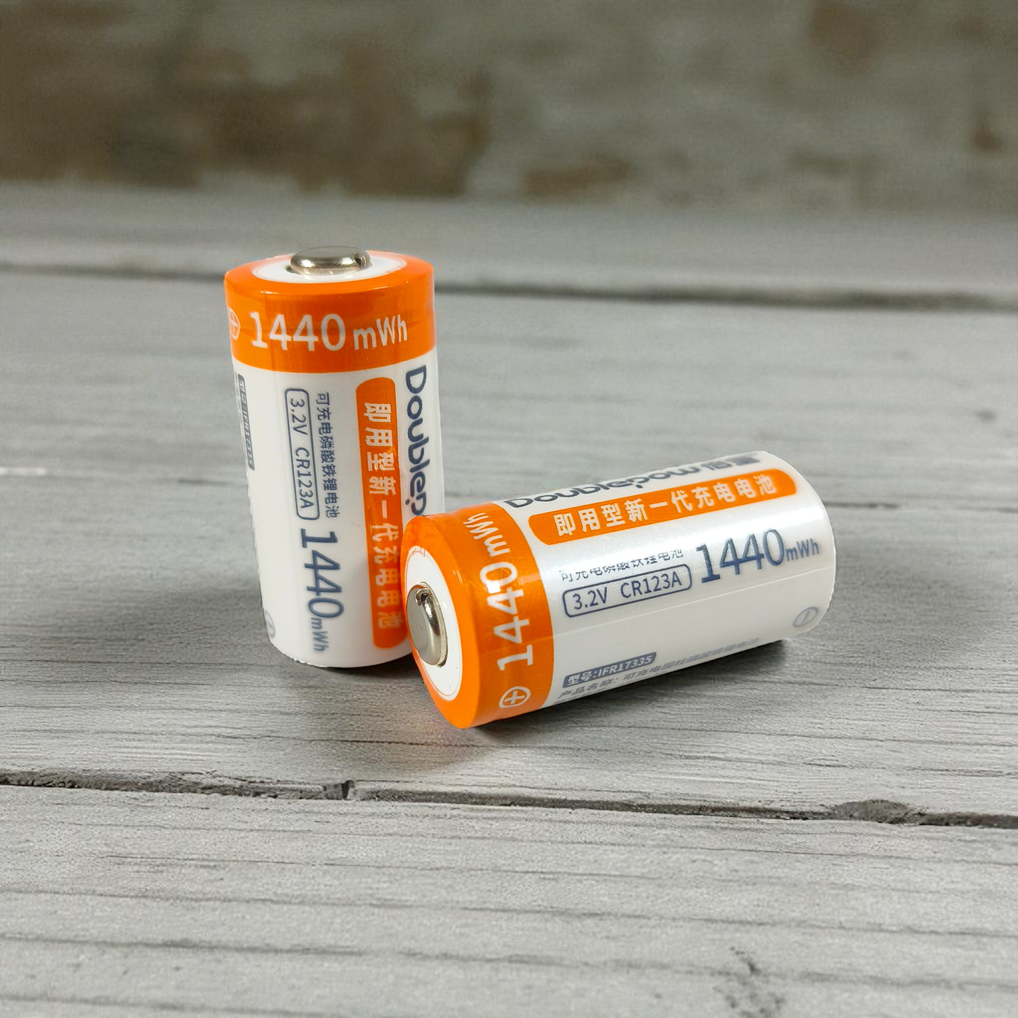 Gambar produk Doublepow Baterai Rechargeable CR123A Li-Ion 3V 450mAh 1440mWh 2 PCS