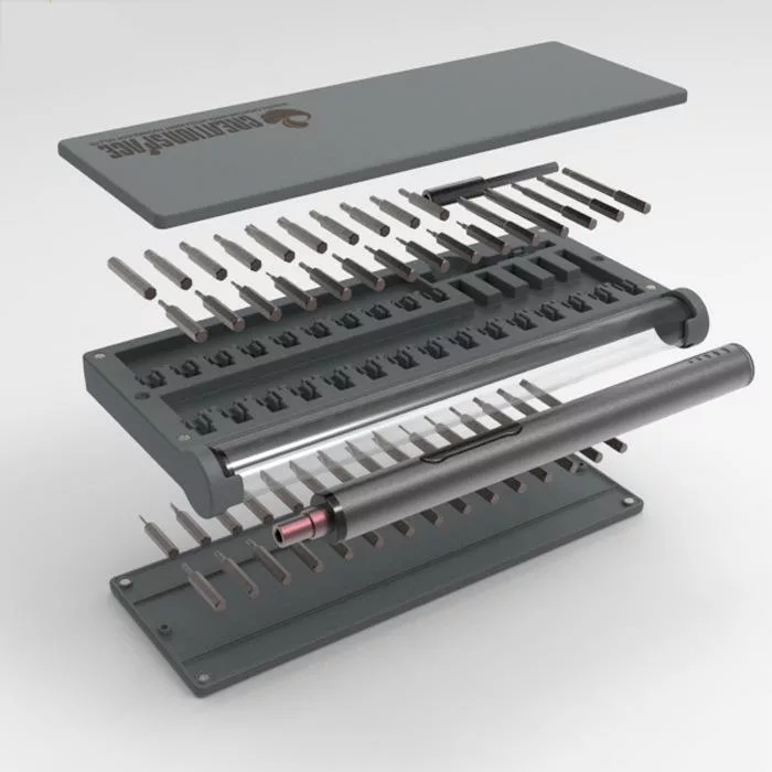 Gambar produk CSPACE Set Obeng Elektrik Multifungsi 56in1 Magnetic Screwdriver Head - CS03A