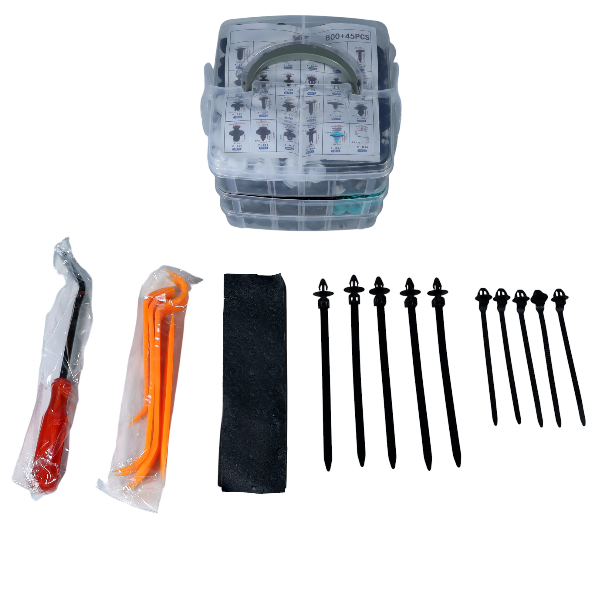 Gambar produk OTOHEROES Kancing Klip Mobil Baut Rivet Trim Retainer Clip 845 PCS - YH45