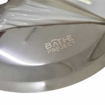 Gambar produk BATHE PROJECT Kepala Head Shower Mandi Rainfall Stainless Steel Round 8 Inch - Cosmo 200
