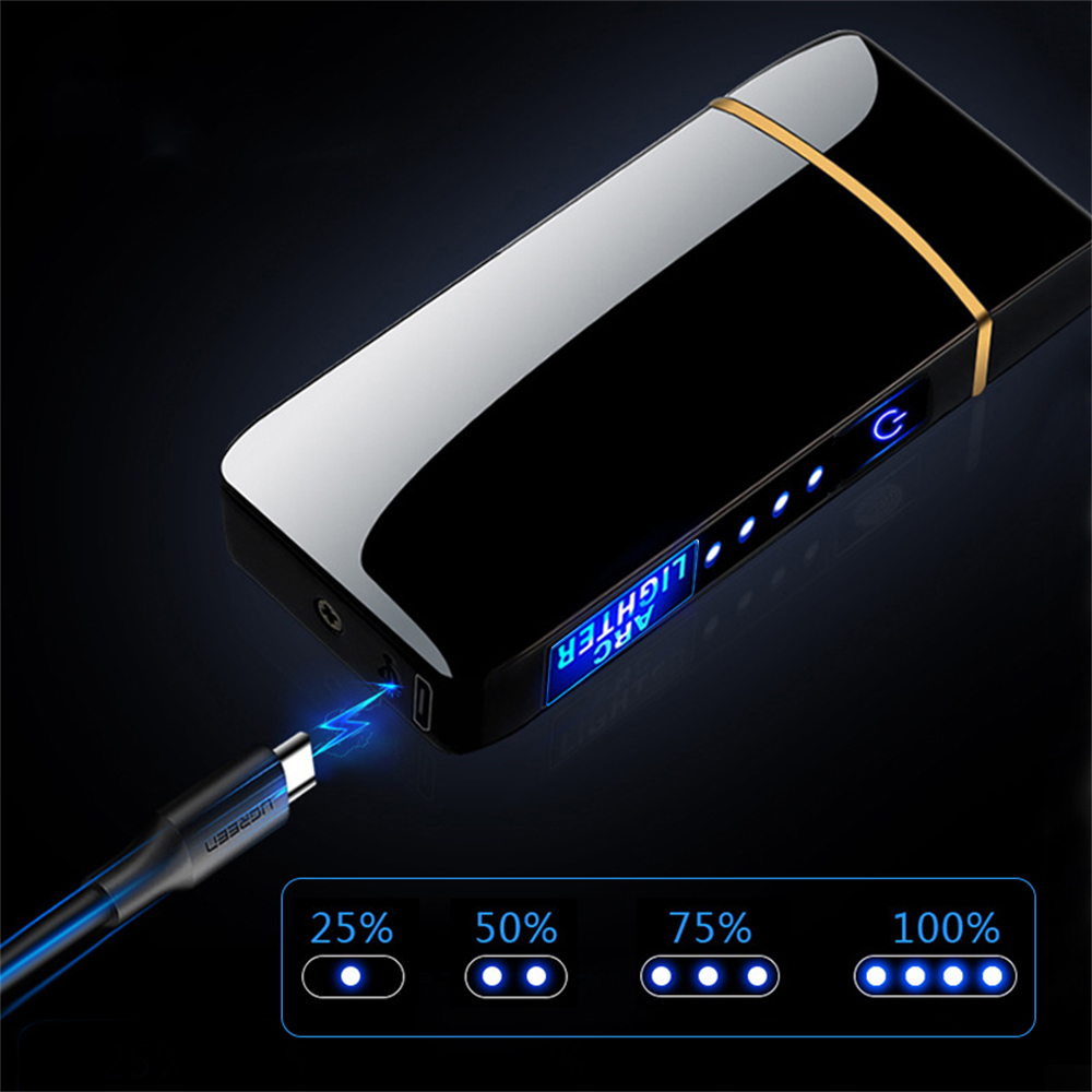 Gambar produk LAFAGIET Korek Api Elektrik Arc Cigar Lighter Rechargeable Windproof - A6