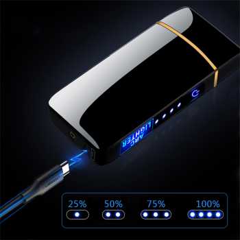 Gambar produk LAFAGIET Korek Api Elektrik Arc Cigar Lighter Rechargeable Windproof - A6