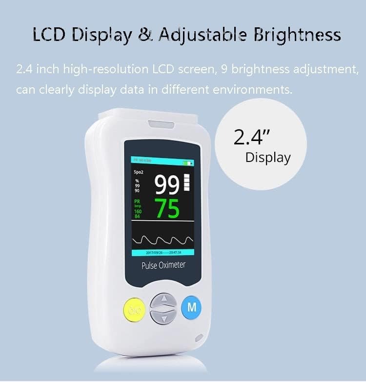 Gambar produk Yonker Fingertip Pulse Oximeter Alat Ukur Saturasi Oksigen Temperatur - YK-820B