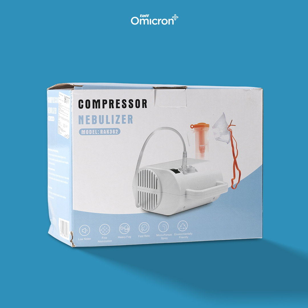 Gambar produk TaffOmicron Alat Terapi Pernapasan Compressor Nebulizer Inhaler - RAK362