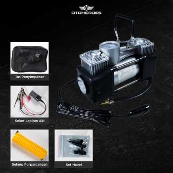 Gambar produk OTOHEROES Pompa Ban Compressor Double Cylinder 12V 150 PSI - 628-4X4