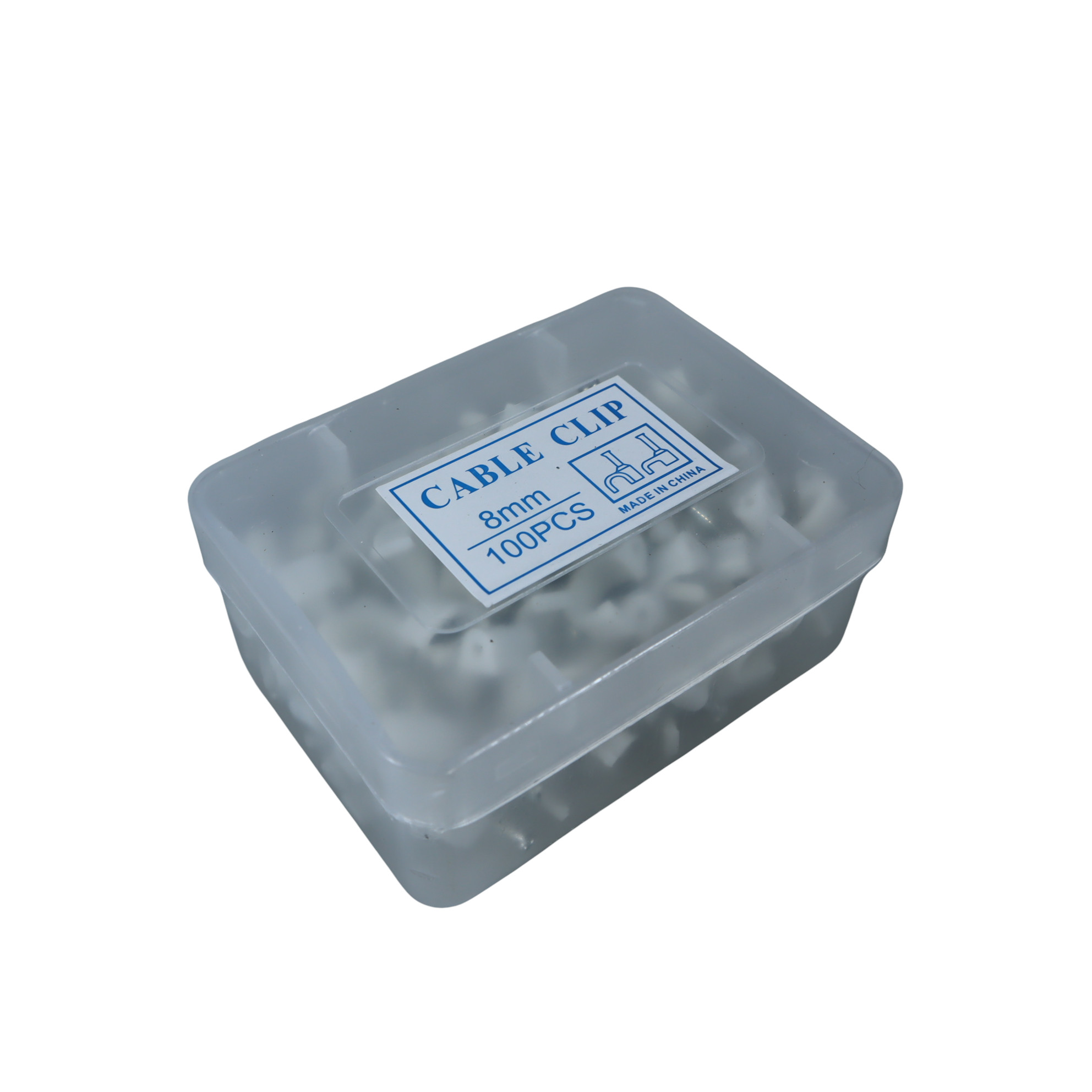 Gambar produk YUEQING Klip Kabel Cable Clip Round Wire Management with Box 8mm - YQ802