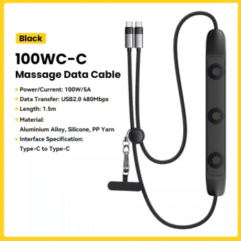 Gambar produk ESSAGER Kabel Data USB Type C Multifungsi Fast Charging 100W 1.5M - EX-X72