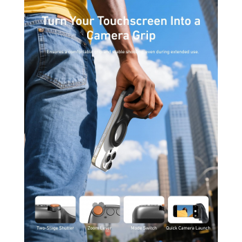 Gambar produk TELESIN Fun Shot Magnetic Phone DSLR Style Shutter Grip for iPhone - P5-MP-001BK