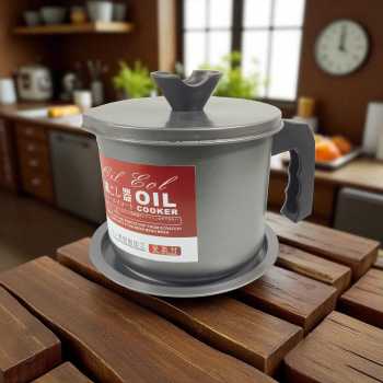 HEALTH Tempat Saringan Minyak Oil Strainer Pot Stainless Steel 1.4L - G2103