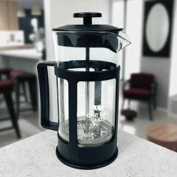 Gambar produk One Two Cups French Press Coffee Maker Pot Plunger Glass 350ml - KG73I