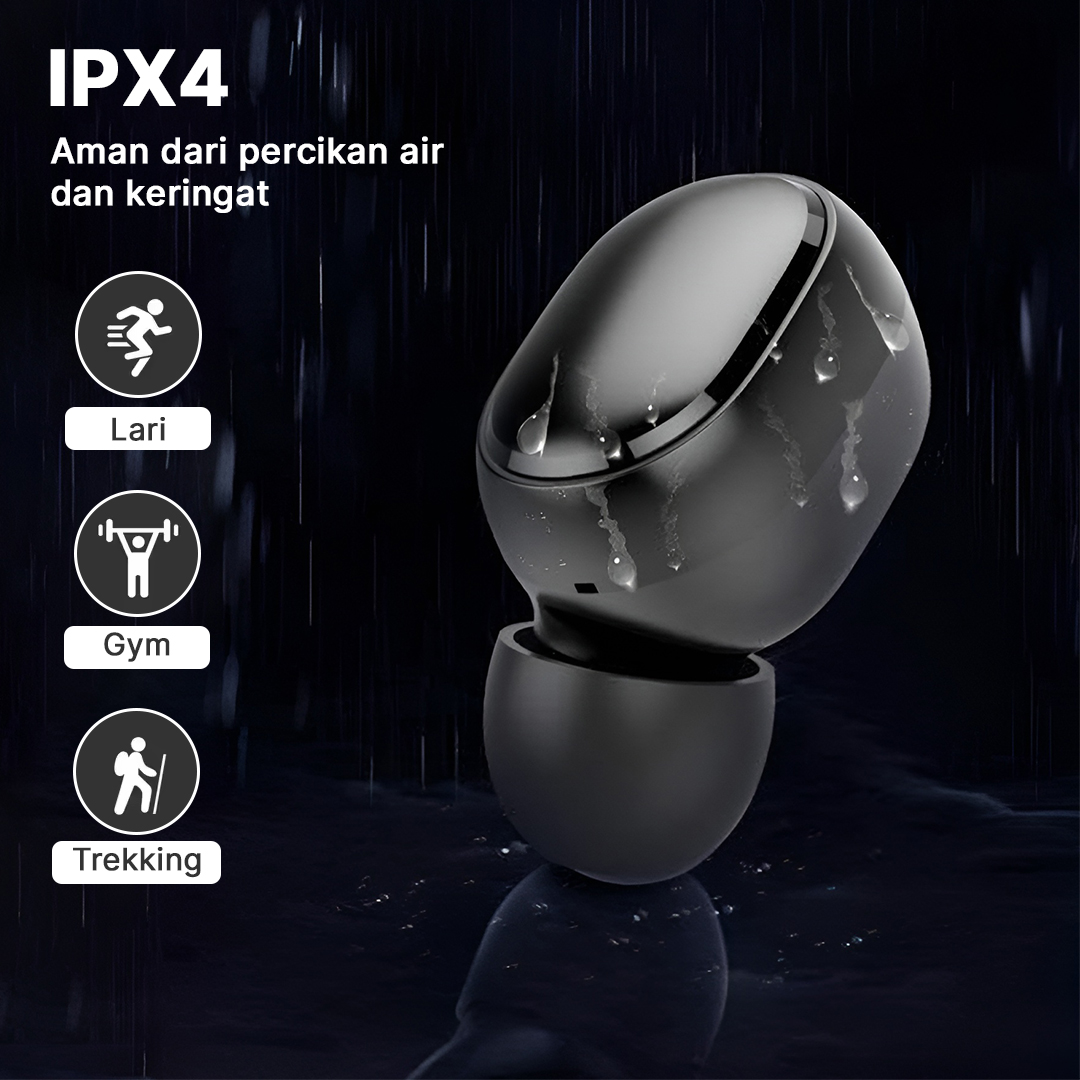 Gambar produk ROBOTSKY Earphone Bluetooth 5.3 TWS HiFi Sound Waterproof - A6S