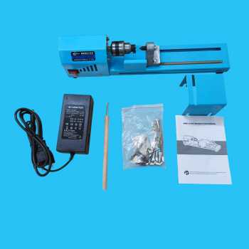 Gambar produk DRUN Mesin Bubut Kayu Mini Lathe Beads Woodworking 150W - X707