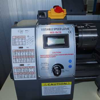 Gambar produk VEVOR Mesin Bubut Mini Lathe Beads Woodworking 2500RPM 400mm 600W - MX-8x16