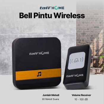 Gambar produk TaffHOME Bell Pintu Wireless Doorbell Waterproof 1 Receiver 433MHz - A9