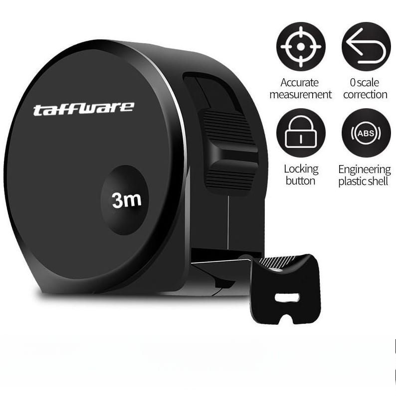 Gambar produk Taffware Meteran Roll Tape Measure Lock System 16mm 3M - DSH-19