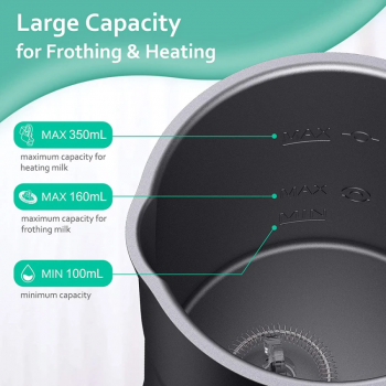 Gambar produk DUTRIE Automatic Electric Milk Frother Stainless Steel 4in1 350ml 400W - MF02