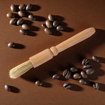 One Two Cups Kuas Pembersih Gilingan Kopi Natural Bristles Wood - JN77 Gambar produk One Two Cups Kuas Pembersih Gilingan Kopi Natural Bristles Wood - JN77