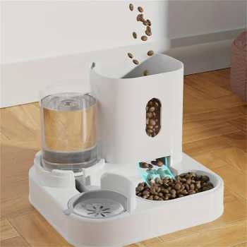 Gambar produk XYNYAN Tempat Makan Minum Anjing Kucing 2in1 Pet Food Water Dispenser - DC-168
