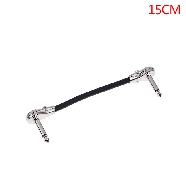 Gambar produk WORLDSTAGE Kabel Pedal Gitar L Shape Right Angle 6.35mm 15cm - CBC-31