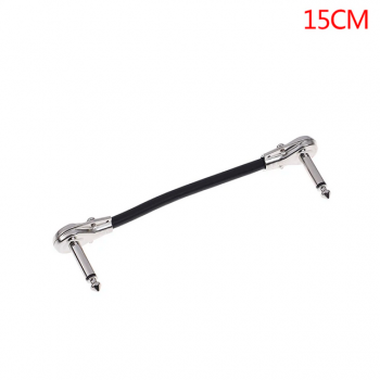 Gambar produk WORLDSTAGE Kabel Pedal Gitar L Shape Right Angle 6.35mm 15cm - CBC-31