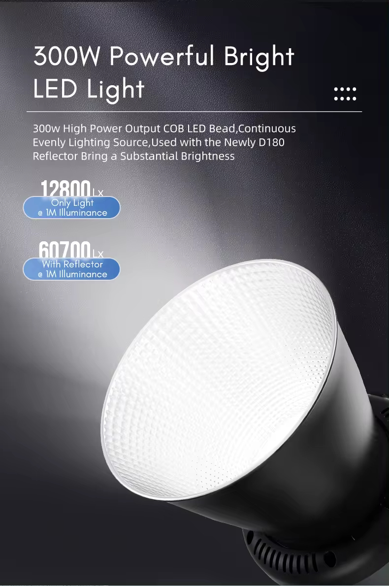 Gambar produk Tolifo Lampu Video LED Bi-Color COB Video Light 300W 6500K - KW-300B PRO