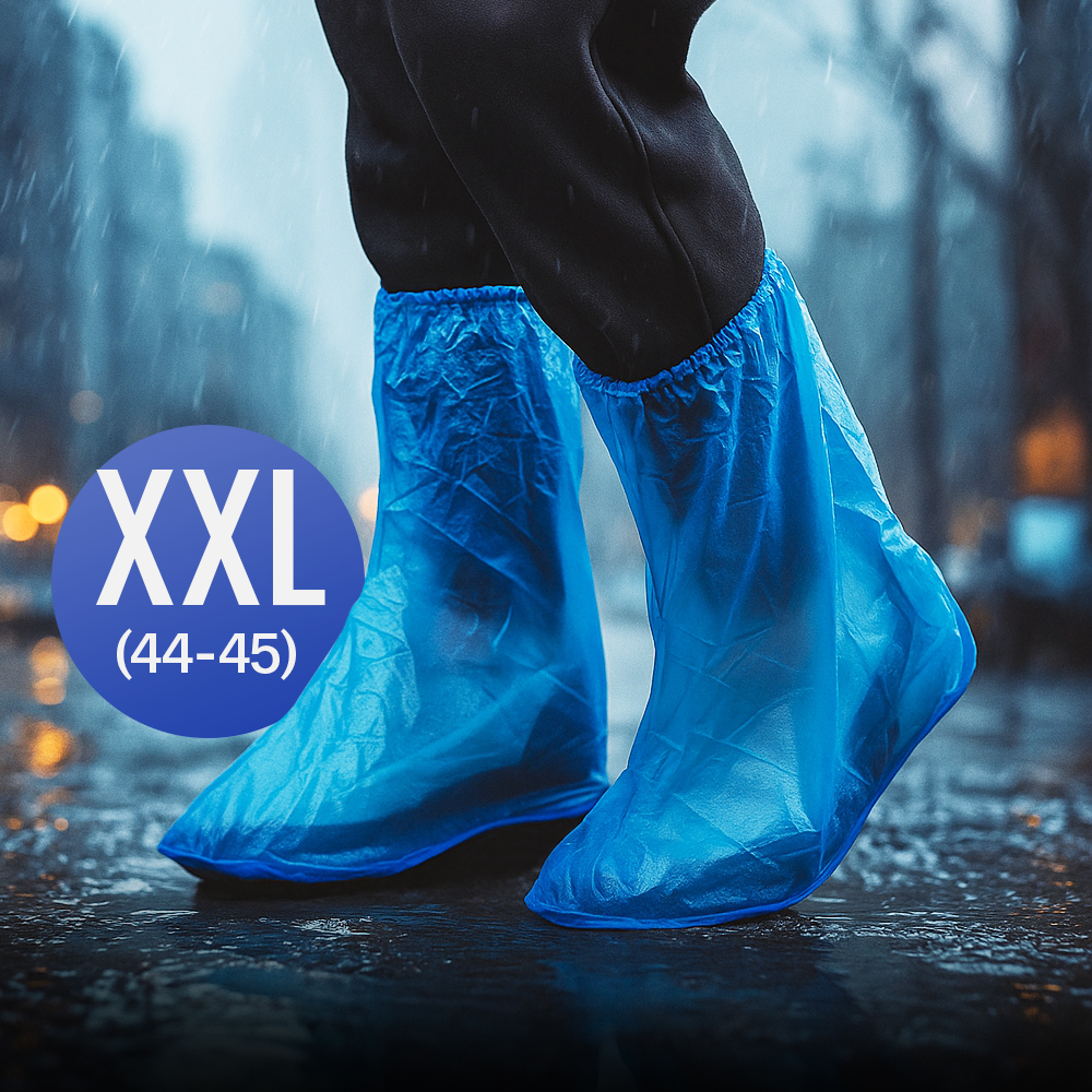 Gambar produk SAFEBET Jas Hujan Sepatu Anti Air Shoes Cover PVC Non Slip XXL 44-45 - YXT01