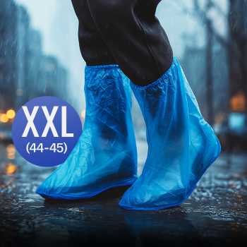Gambar produk SAFEBET Jas Hujan Sepatu Anti Air Shoes Cover PVC Non Slip XXL 44-45 - YXT01