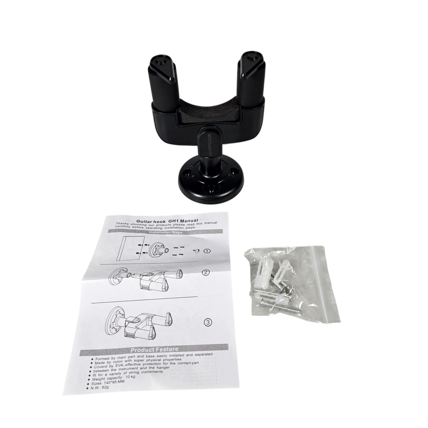 Gambar produk TaffSTUDIO Gantungan Dinding Gitar Back Holder Wall Mount - GH1