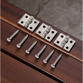 Gambar produk KitTrader Engsel Pintu Lemari Kabinet Door Hinge 4 Hole 10x8mm 40 PCS - KT581