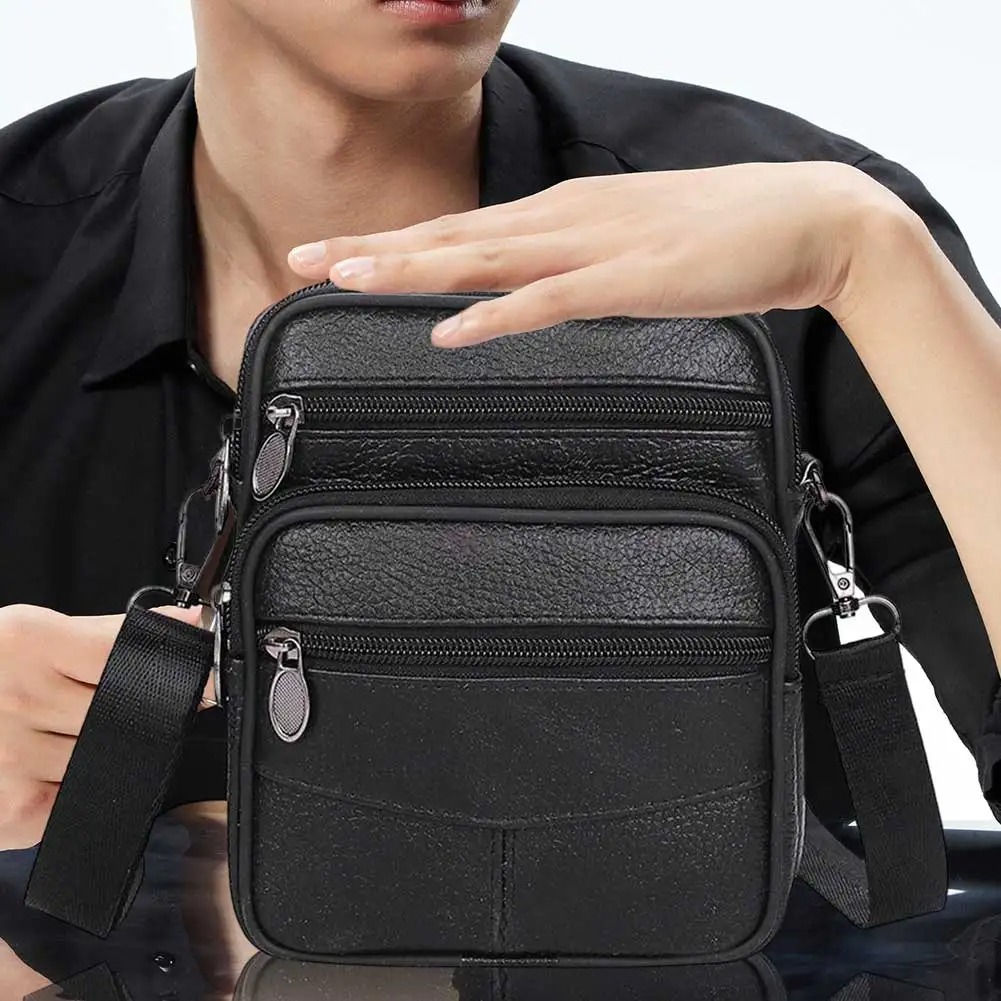 Gambar produk SAKUCI Tas Selempang Pria Kulit PU Leather Shoulder Crossbody Bag - S18