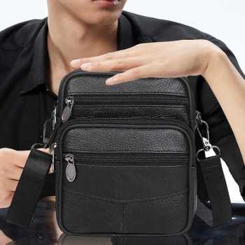 Gambar produk SAKUCI Tas Selempang Pria Kulit PU Leather Shoulder Crossbody Bag - S18