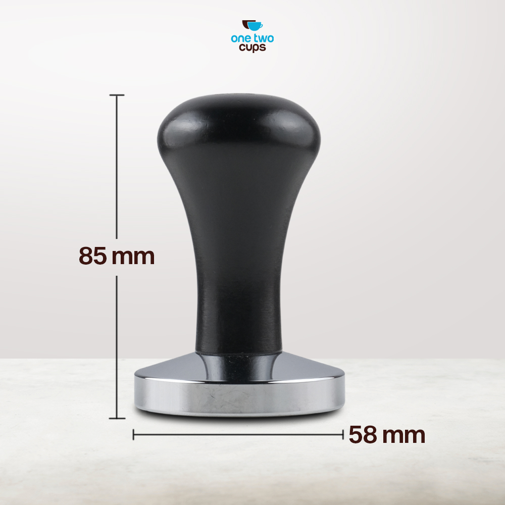 Gambar produk One Two Cups Tamper Kopi Espresso Flat Base Stainless Steel 58mm - R58