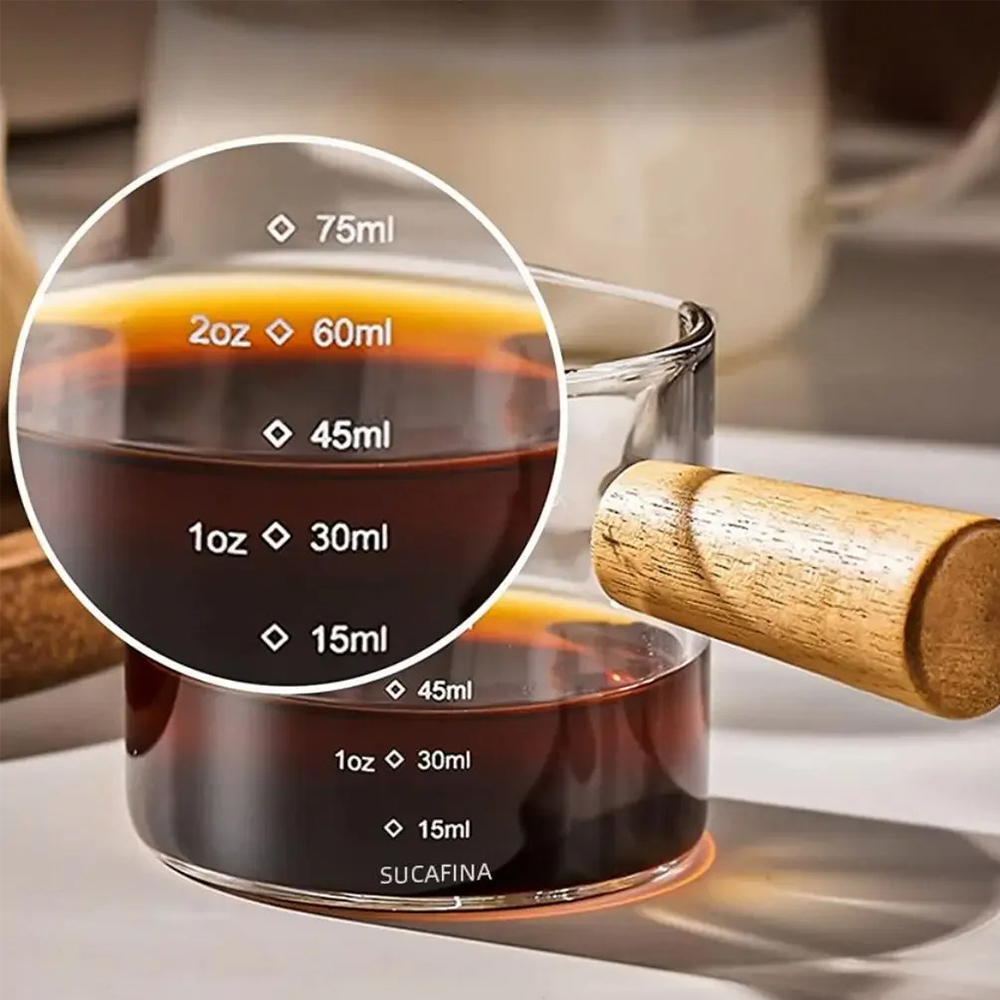 Gambar produk JAJKA Gelas Takar Kopi Espresso Shot Measuring Cup Double Mouth 150ml - JK-150