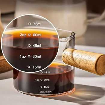 Gambar produk JAJKA Gelas Takar Kopi Espresso Shot Measuring Cup Double Mouth 150ml - JK-150