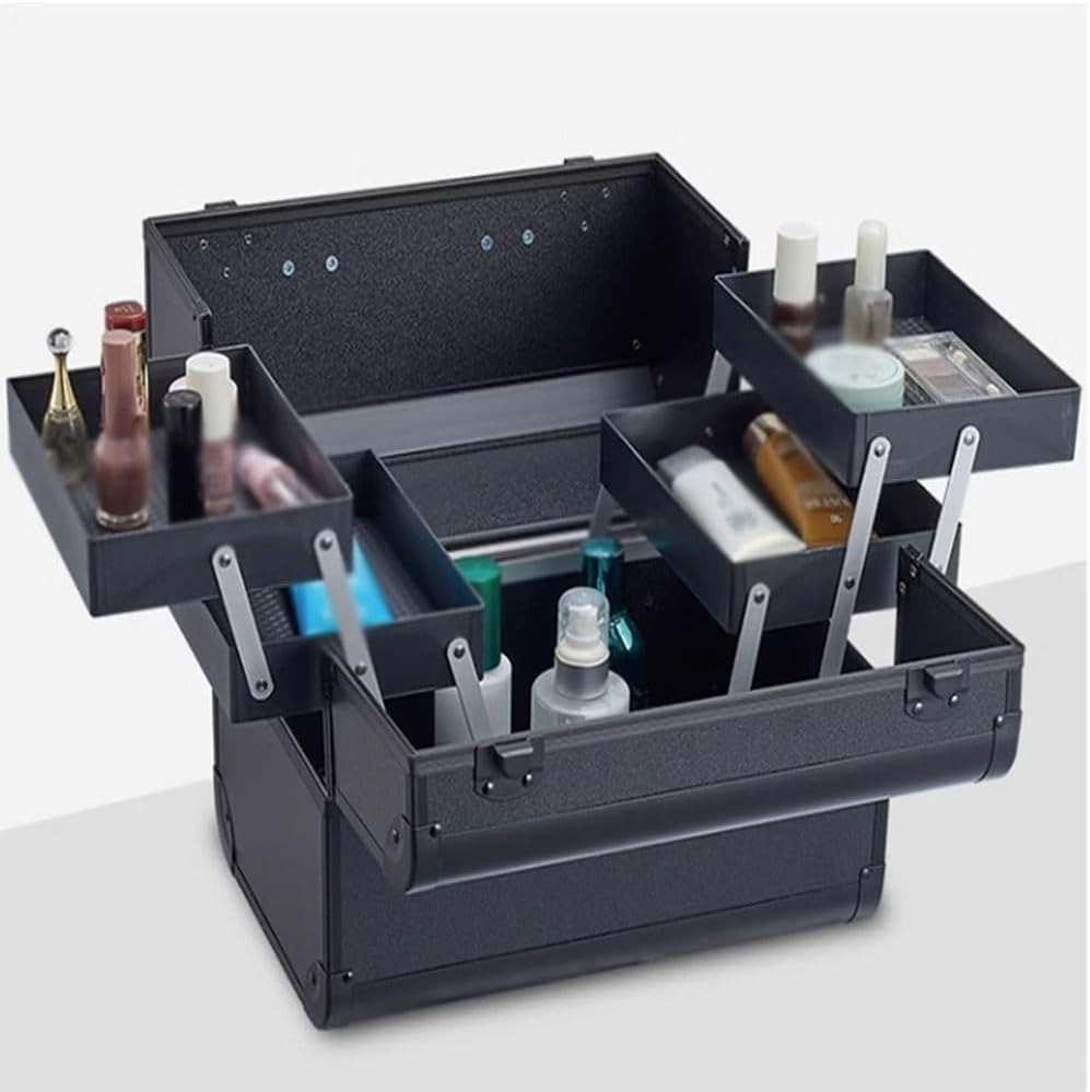 VOJUD Tas Koper Kosmetik Make Up Beauty Salon Storage Box 32cm - 740 Gambar produk VOJUD Tas Koper Kosmetik Make Up Beauty Salon Storage Box 32cm - 740